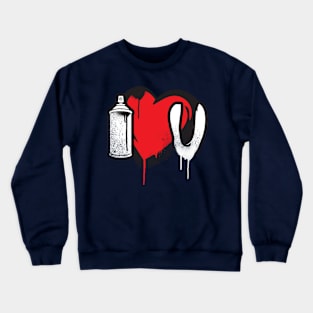 Heart Of spray Art Crewneck Sweatshirt